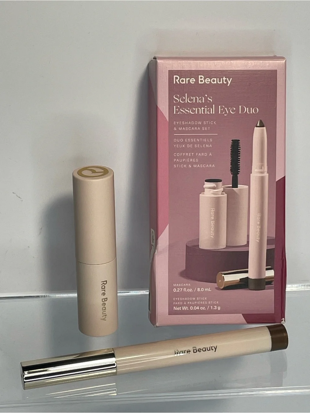 NIB Rare Beauty Selena's Essential Eye Duo Perspective Shadow Volumizing Mascara